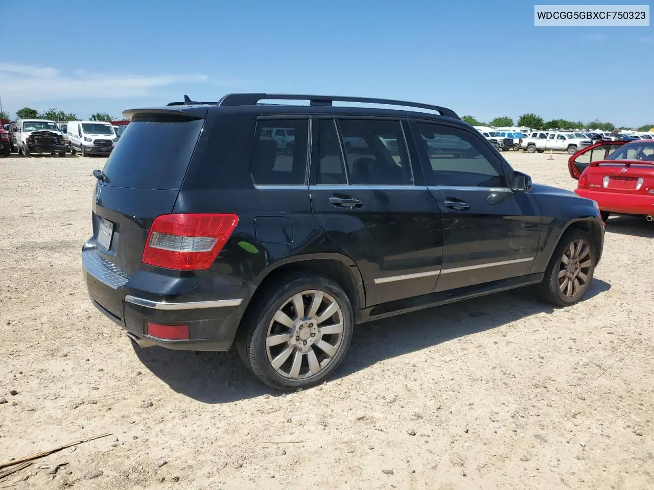 2012 Mercedes-Benz Glk 350 VIN: WDCGG5GBXCF750323 Lot: 56784015