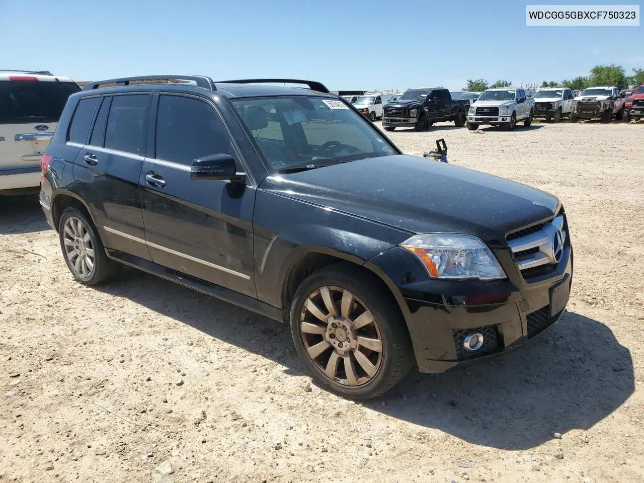 2012 Mercedes-Benz Glk 350 VIN: WDCGG5GBXCF750323 Lot: 56784015