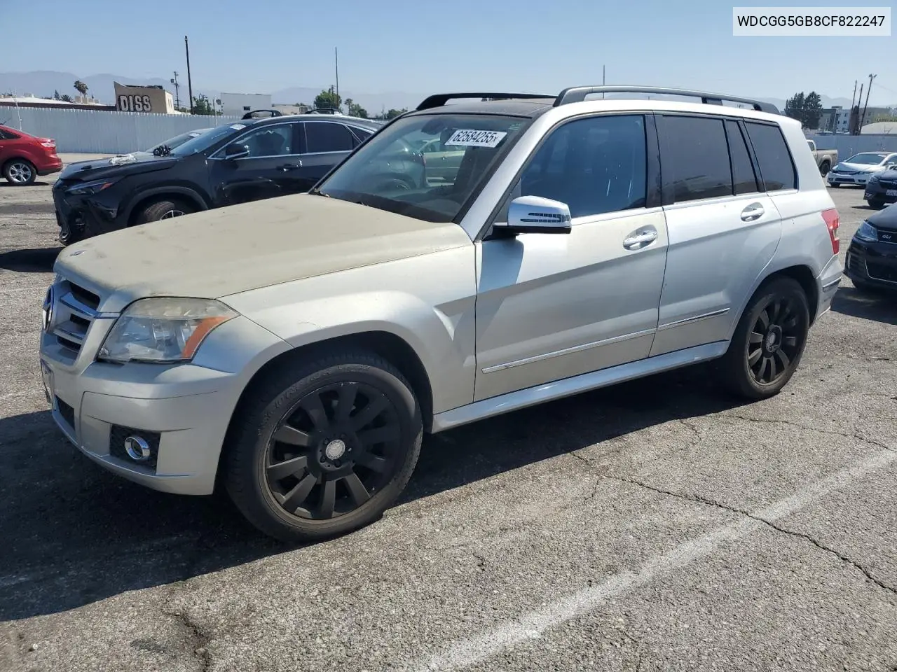 2012 Mercedes-Benz Glk 350 VIN: WDCGG5GB8CF822247 Lot: 62584255