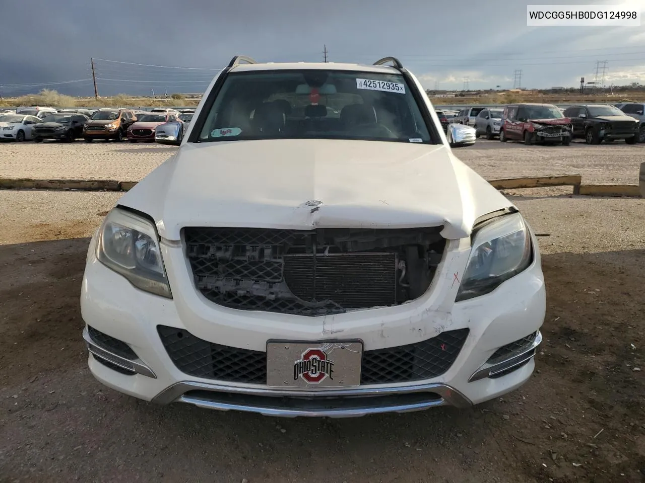 2013 Mercedes-Benz Glk 350 VIN: WDCGG5HB0DG124998 Lot: 42512935