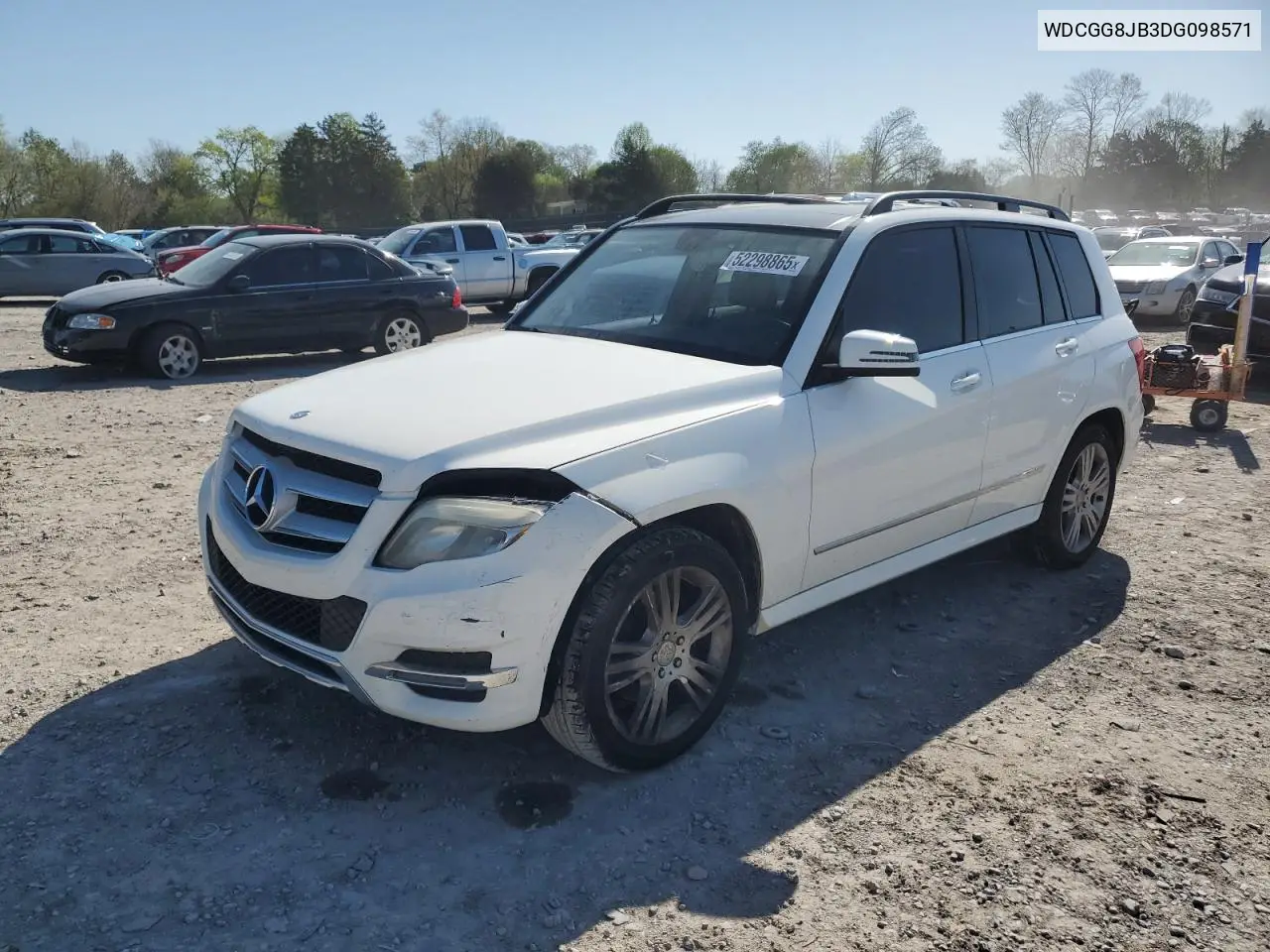 2013 Mercedes-Benz Glk 350 4Matic VIN: WDCGG8JB3DG098571 Lot: 52298865