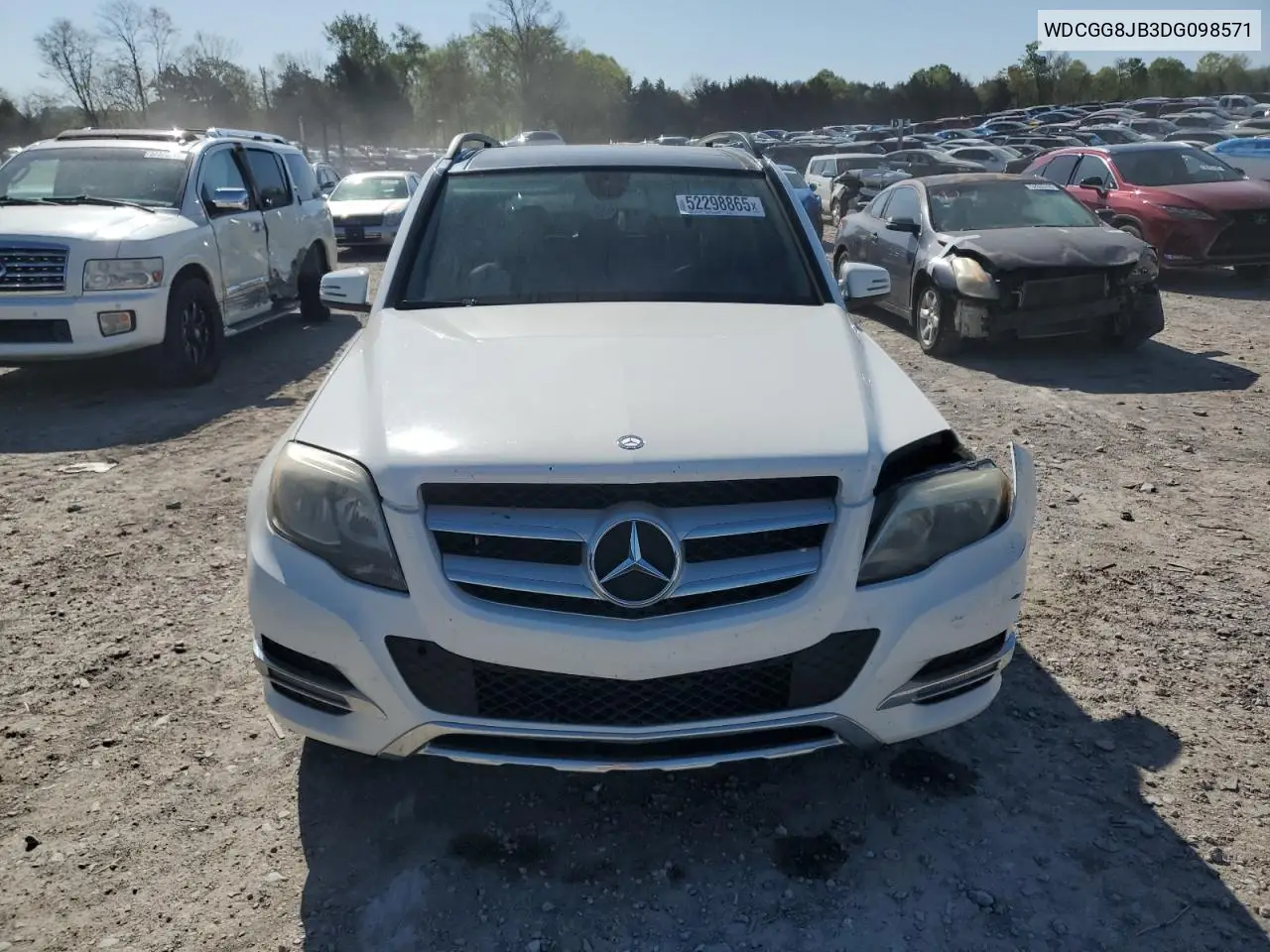 2013 Mercedes-Benz Glk 350 4Matic VIN: WDCGG8JB3DG098571 Lot: 52298865