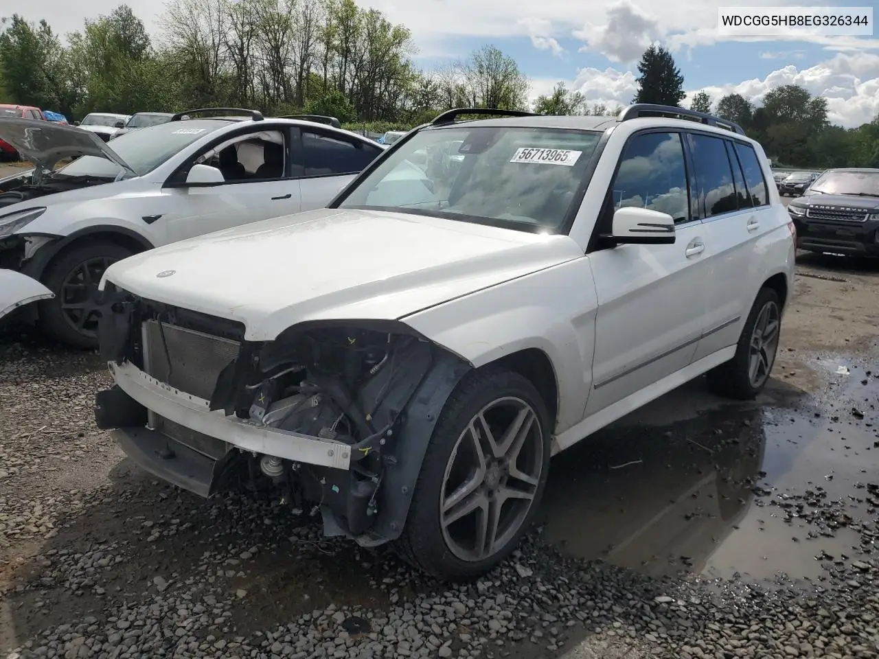 2014 Mercedes-Benz Glk 350 VIN: WDCGG5HB8EG326344 Lot: 56713965