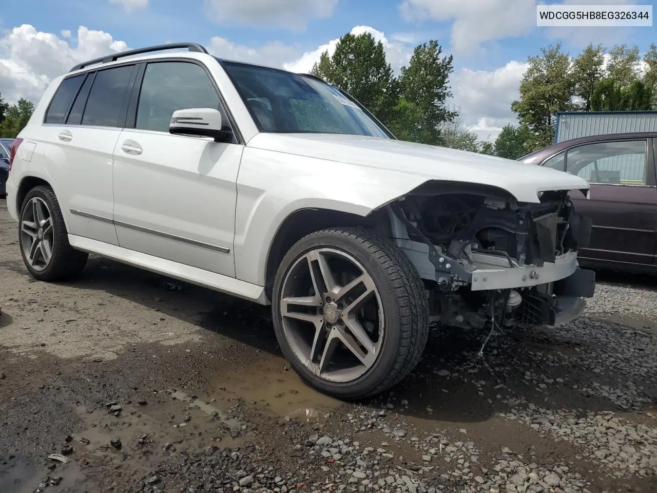 2014 Mercedes-Benz Glk 350 VIN: WDCGG5HB8EG326344 Lot: 56713965