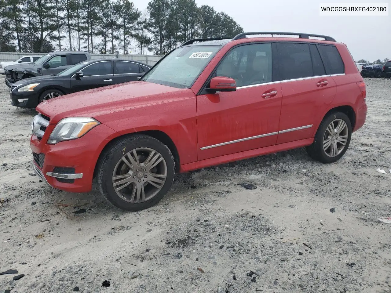 2015 Mercedes-Benz Glk 350 VIN: WDCGG5HBXFG402180 Lot: 45810905