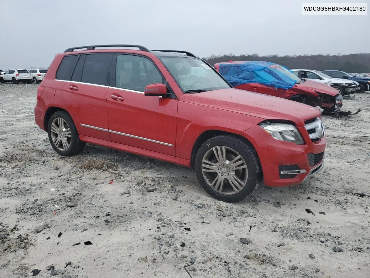 2015 Mercedes-Benz Glk 350 VIN: WDCGG5HBXFG402180 Lot: 45810905