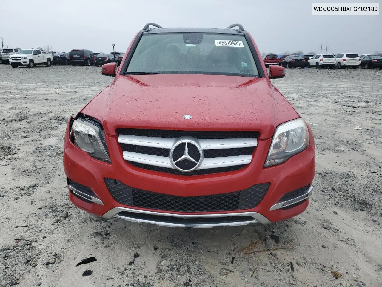 2015 Mercedes-Benz Glk 350 VIN: WDCGG5HBXFG402180 Lot: 45810905