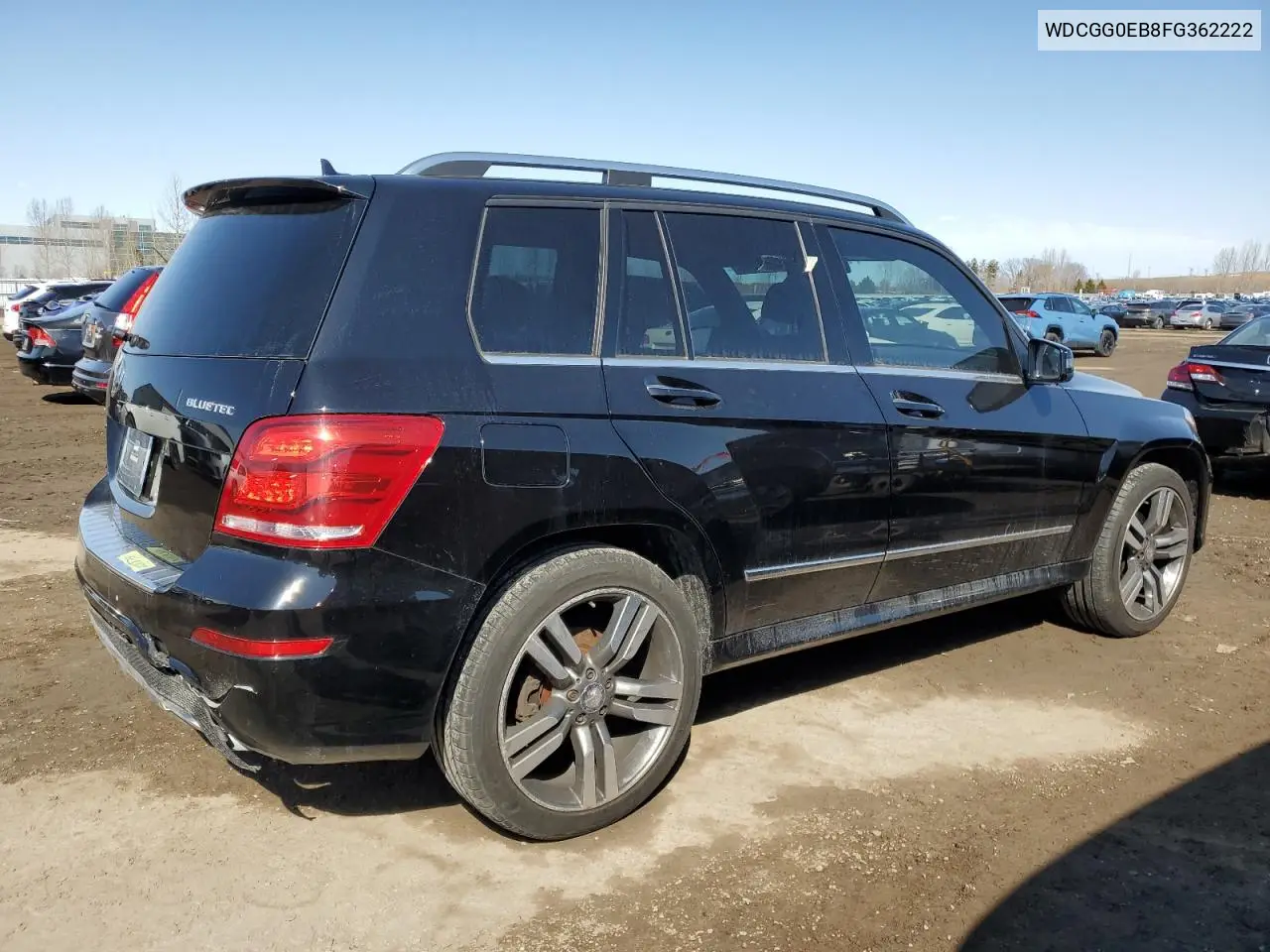 2015 Mercedes-Benz Glk 250 Bluetec VIN: WDCGG0EB8FG362222 Lot: 48369535