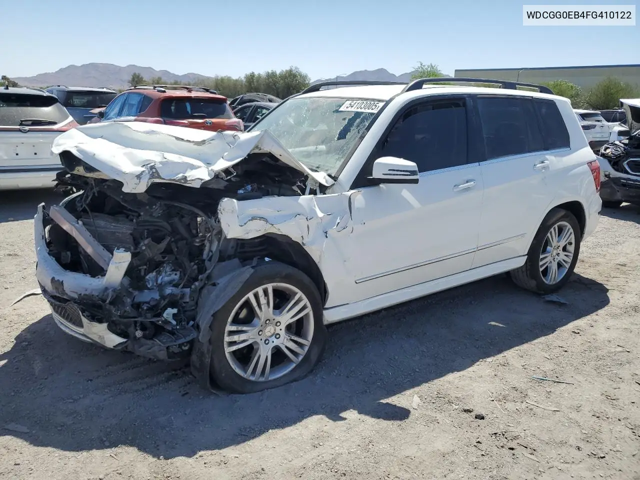 2015 Mercedes-Benz Glk 250 Bluetec VIN: WDCGG0EB4FG410122 Lot: 54103005