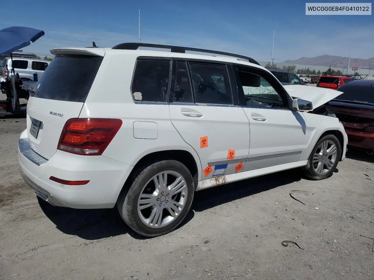 2015 Mercedes-Benz Glk 250 Bluetec VIN: WDCGG0EB4FG410122 Lot: 54103005