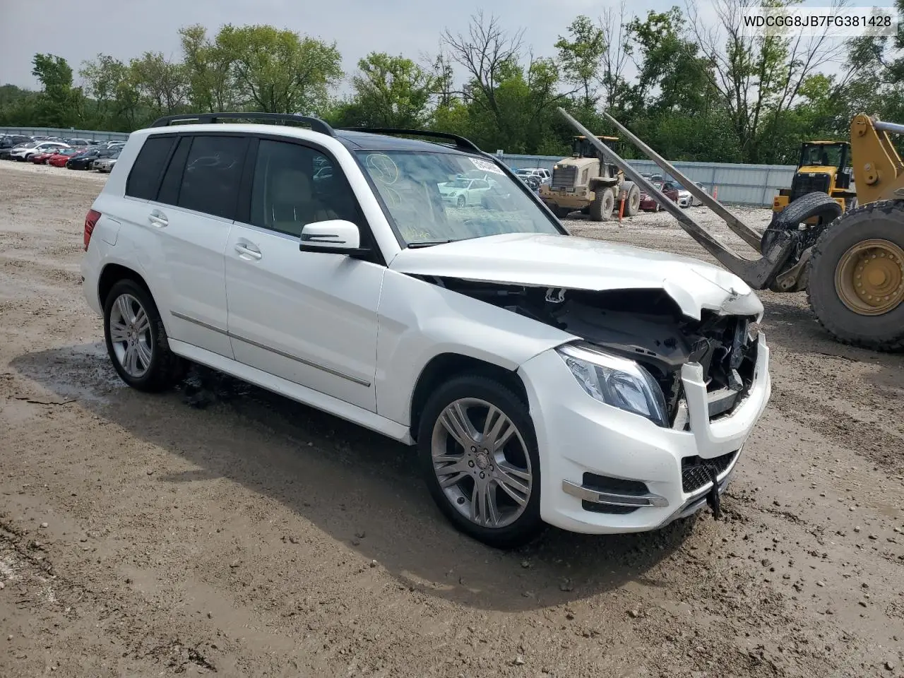 2015 Mercedes-Benz Glk 350 4Matic VIN: WDCGG8JB7FG381428 Lot: 59434695