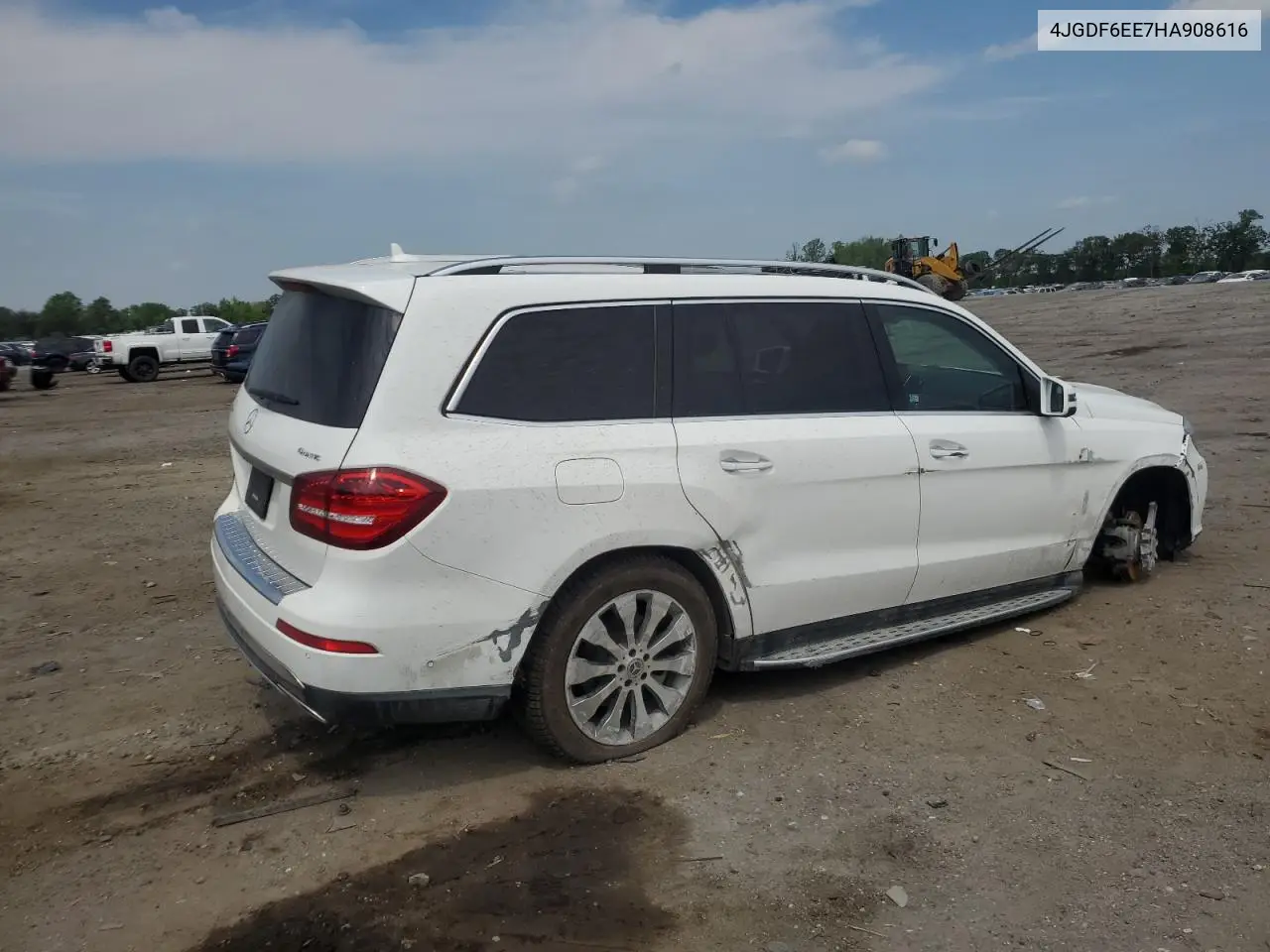 2017 Mercedes-Benz Gls 450 4Matic VIN: 4JGDF6EE7HA908616 Lot: 54451415
