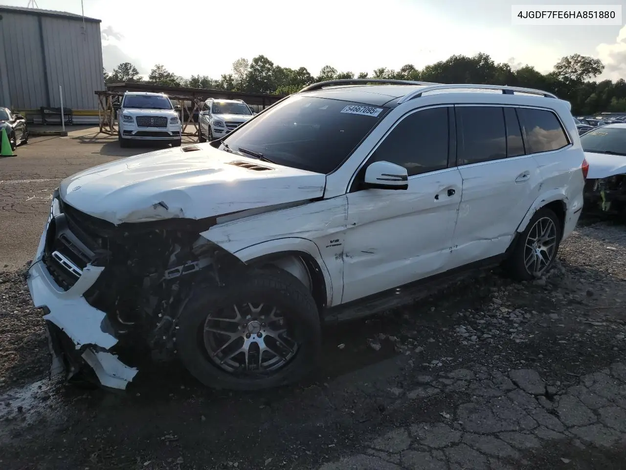 2017 Mercedes-Benz Gls 63 Amg 4Matic VIN: 4JGDF7FE6HA851880 Lot: 54667095