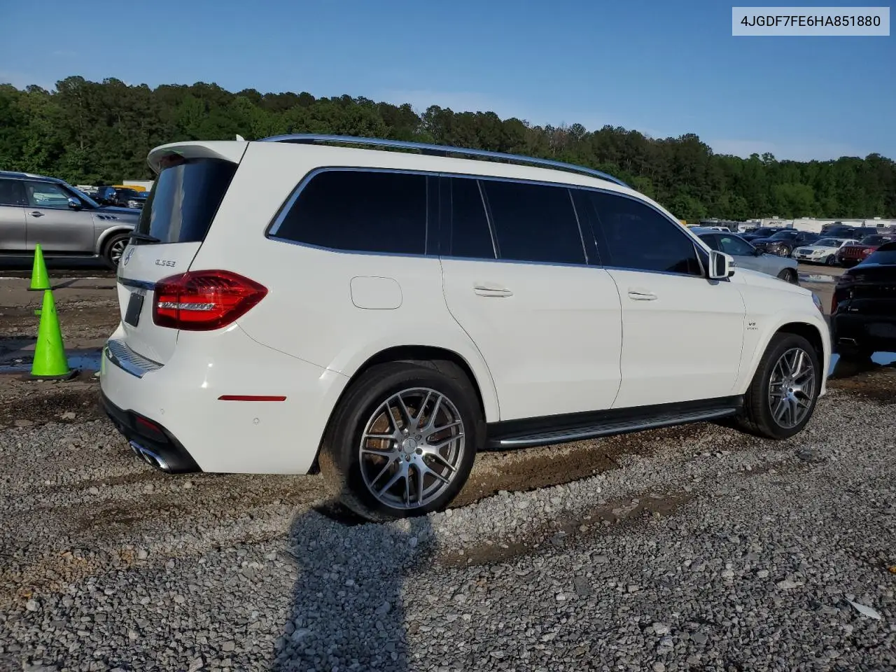 2017 Mercedes-Benz Gls 63 Amg 4Matic VIN: 4JGDF7FE6HA851880 Lot: 54667095