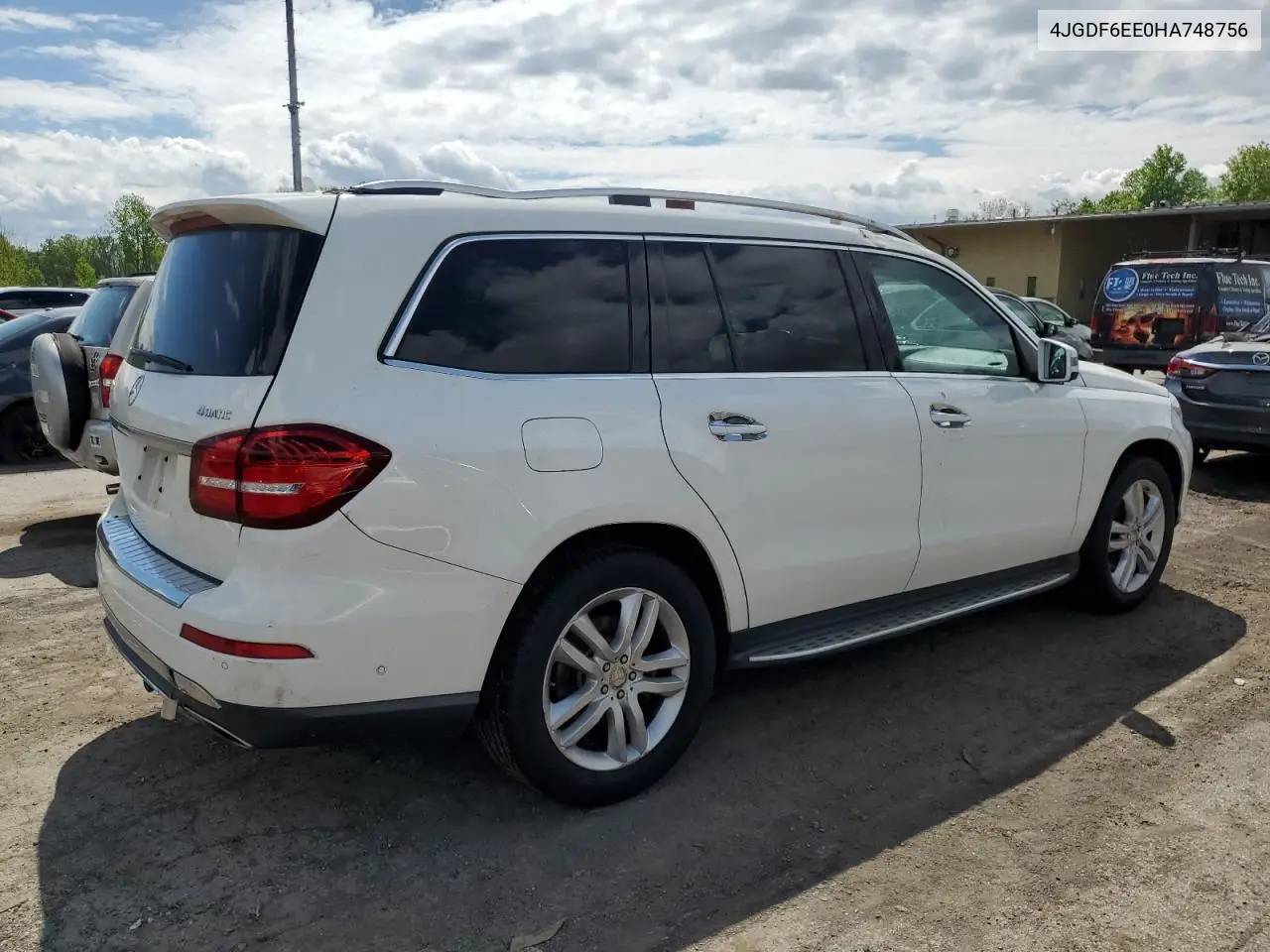 2017 Mercedes-Benz Gls 450 4Matic VIN: 4JGDF6EE0HA748756 Lot: 55153275