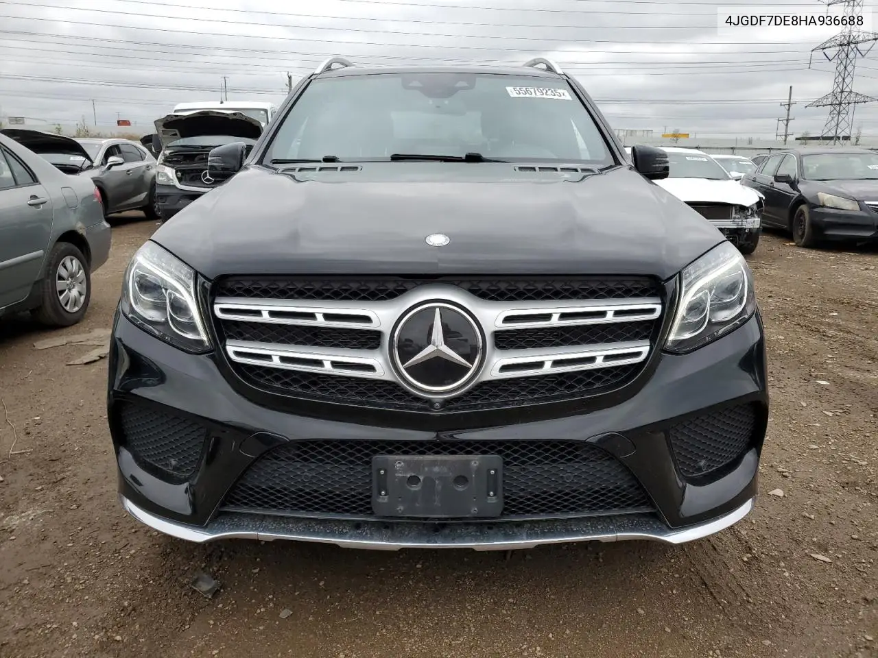 2017 Mercedes-Benz Gls 550 4Matic VIN: 4JGDF7DE8HA936688 Lot: 55679235