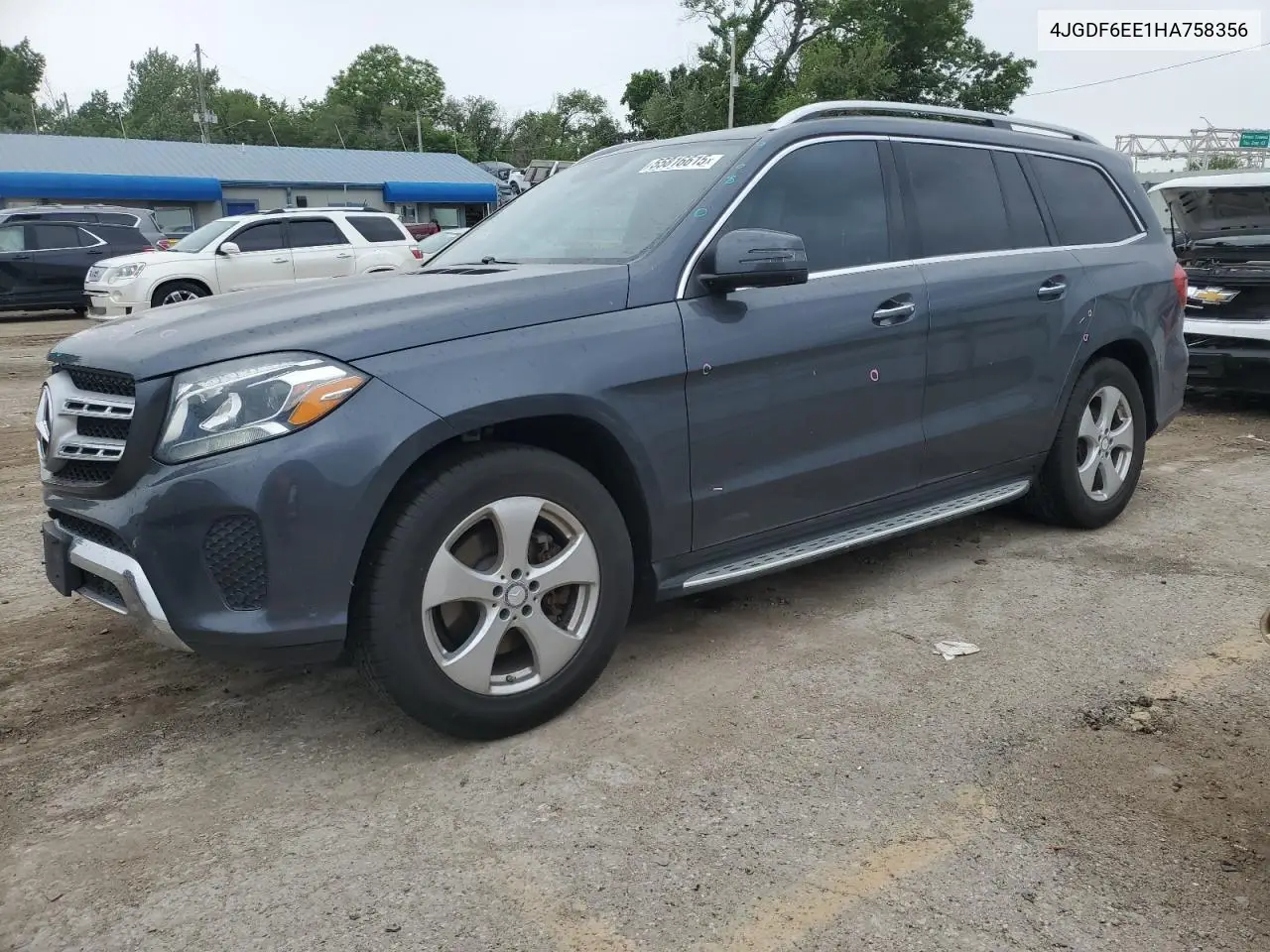2017 Mercedes-Benz Gls 450 4Matic VIN: 4JGDF6EE1HA758356 Lot: 55816615