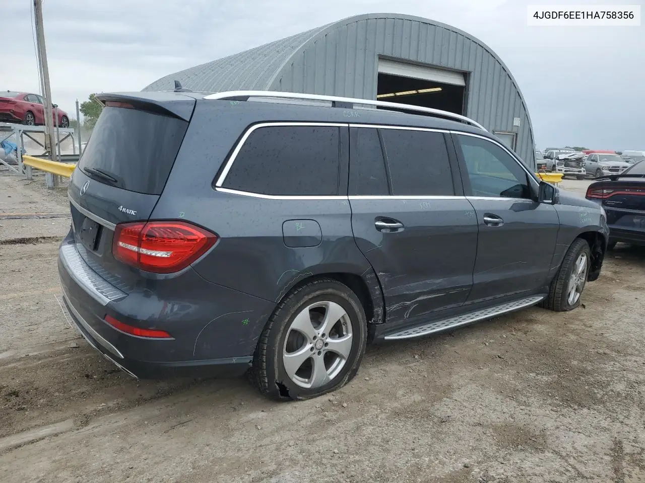 2017 Mercedes-Benz Gls 450 4Matic VIN: 4JGDF6EE1HA758356 Lot: 55816615