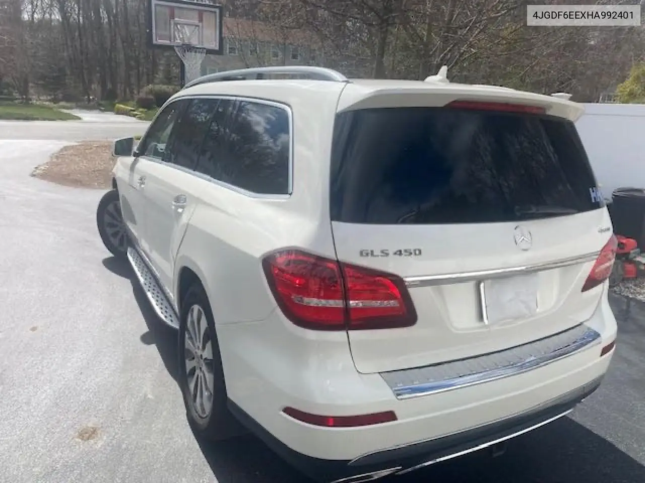 2017 Mercedes-Benz Gls 450 4Matic VIN: 4JGDF6EEXHA992401 Lot: 55933055