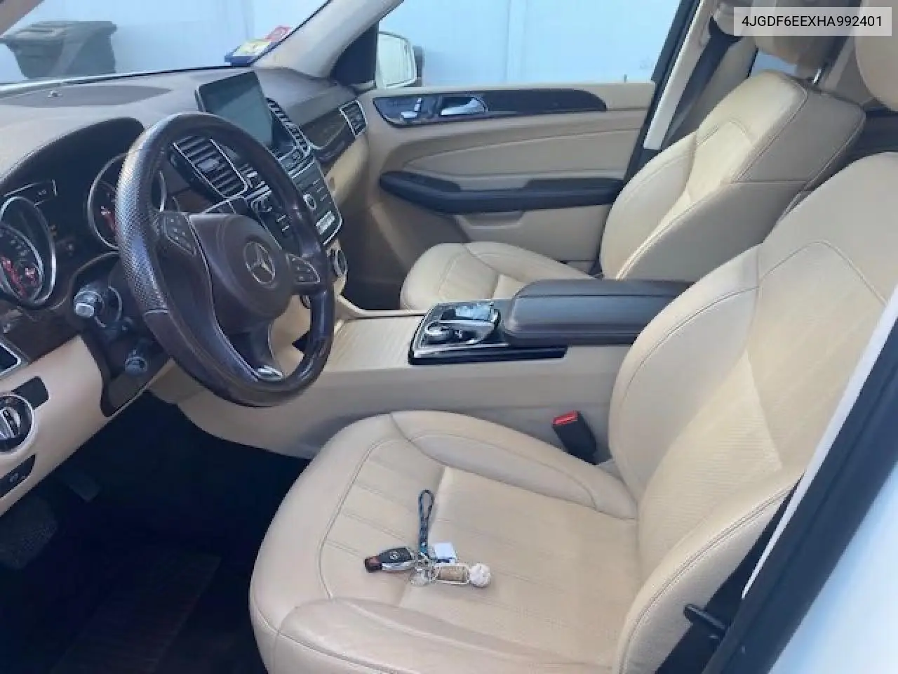 2017 Mercedes-Benz Gls 450 4Matic VIN: 4JGDF6EEXHA992401 Lot: 55933055