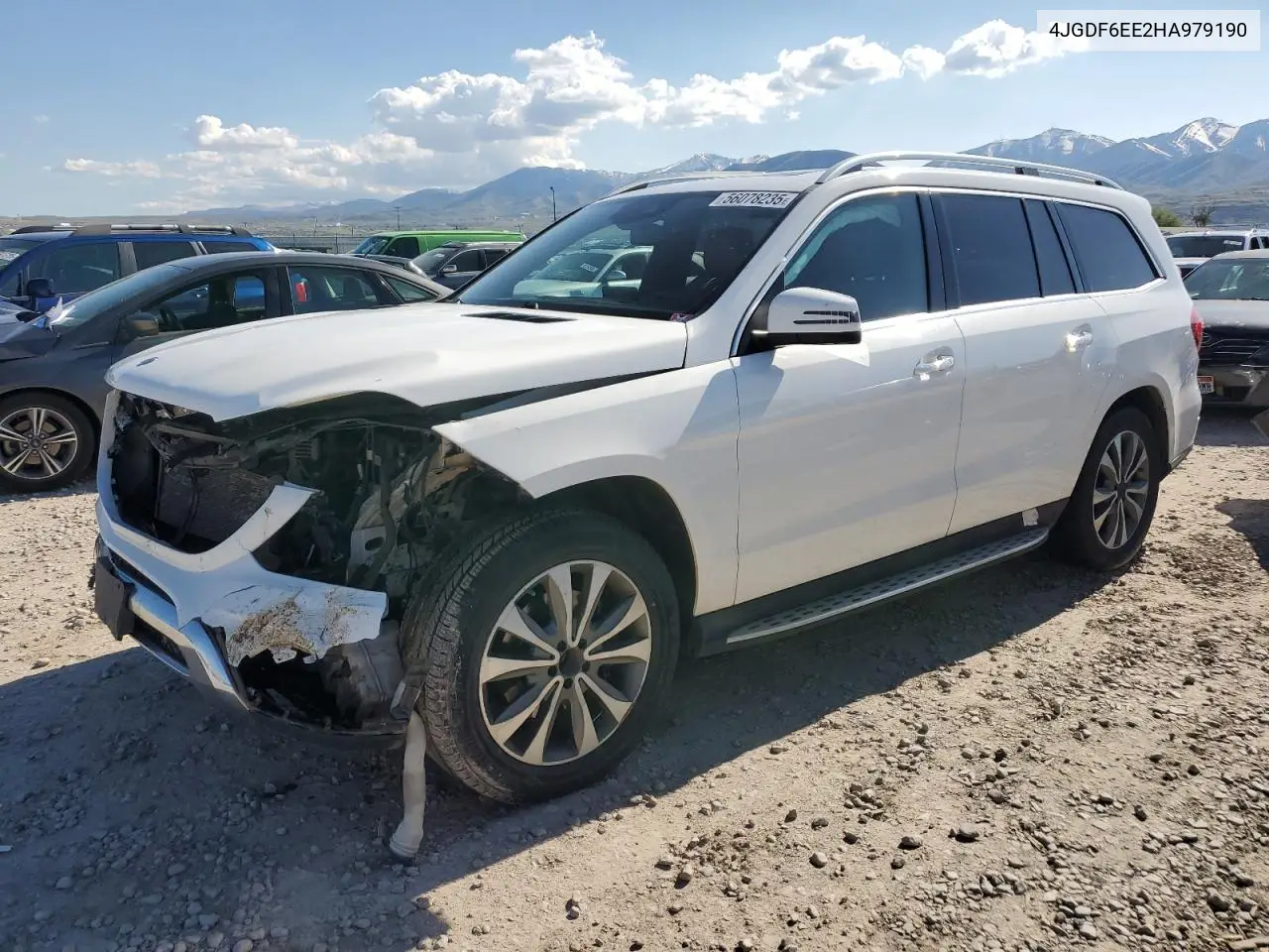 2017 Mercedes-Benz Gls 450 4Matic VIN: 4JGDF6EE2HA979190 Lot: 56078235