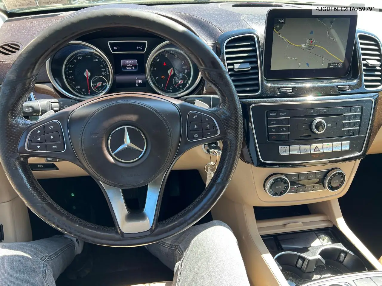 2017 Mercedes-Benz Gls 450 4Matic VIN: 4JGDF6EE2HA759791 Lot: 56986545