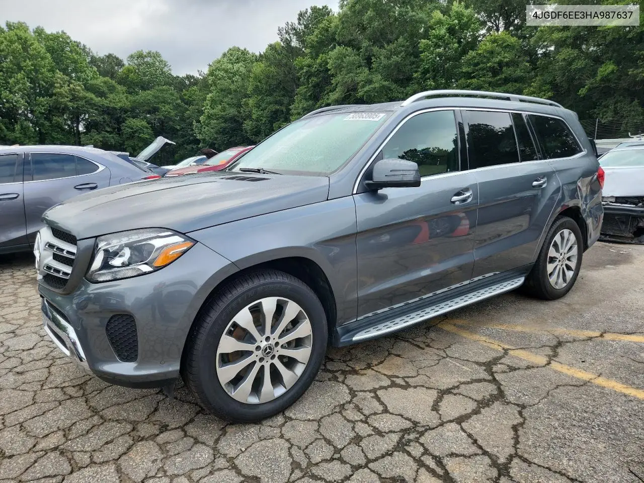 2017 Mercedes-Benz Gls 450 4Matic VIN: 4JGDF6EE3HA987637 Lot: 58963905