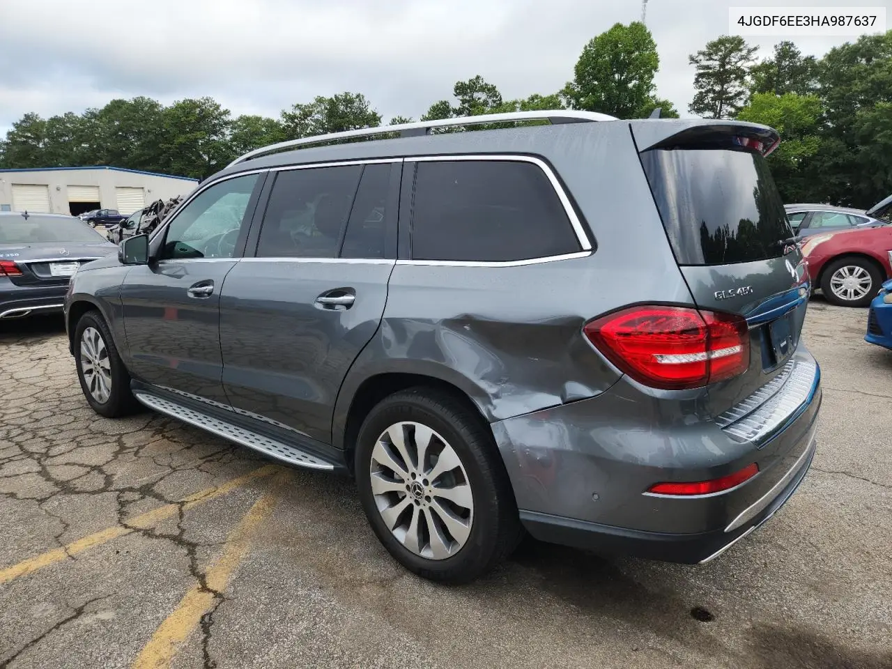 2017 Mercedes-Benz Gls 450 4Matic VIN: 4JGDF6EE3HA987637 Lot: 58963905