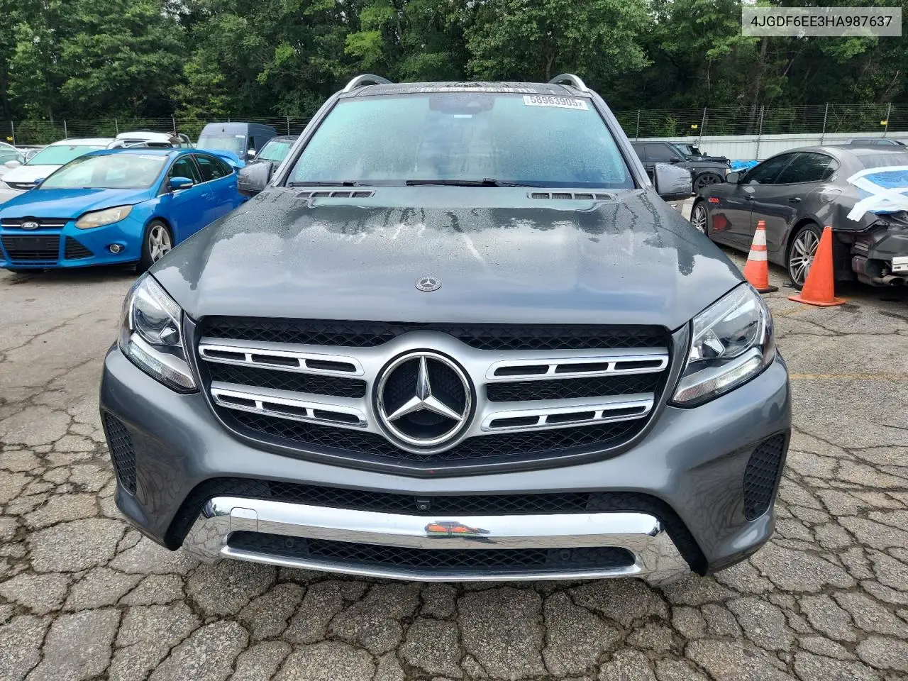 2017 Mercedes-Benz Gls 450 4Matic VIN: 4JGDF6EE3HA987637 Lot: 58963905