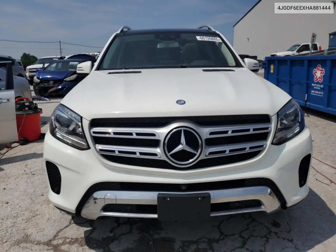 2017 Mercedes-Benz Gls 450 4Matic VIN: 4JGDF6EEXHA881444 Lot: 60126865