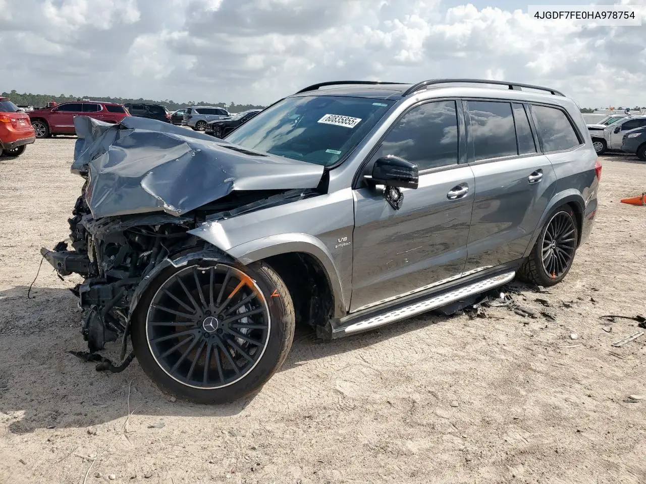 2017 Mercedes-Benz Gls 63 Amg 4Matic VIN: 4JGDF7FE0HA978754 Lot: 60835855