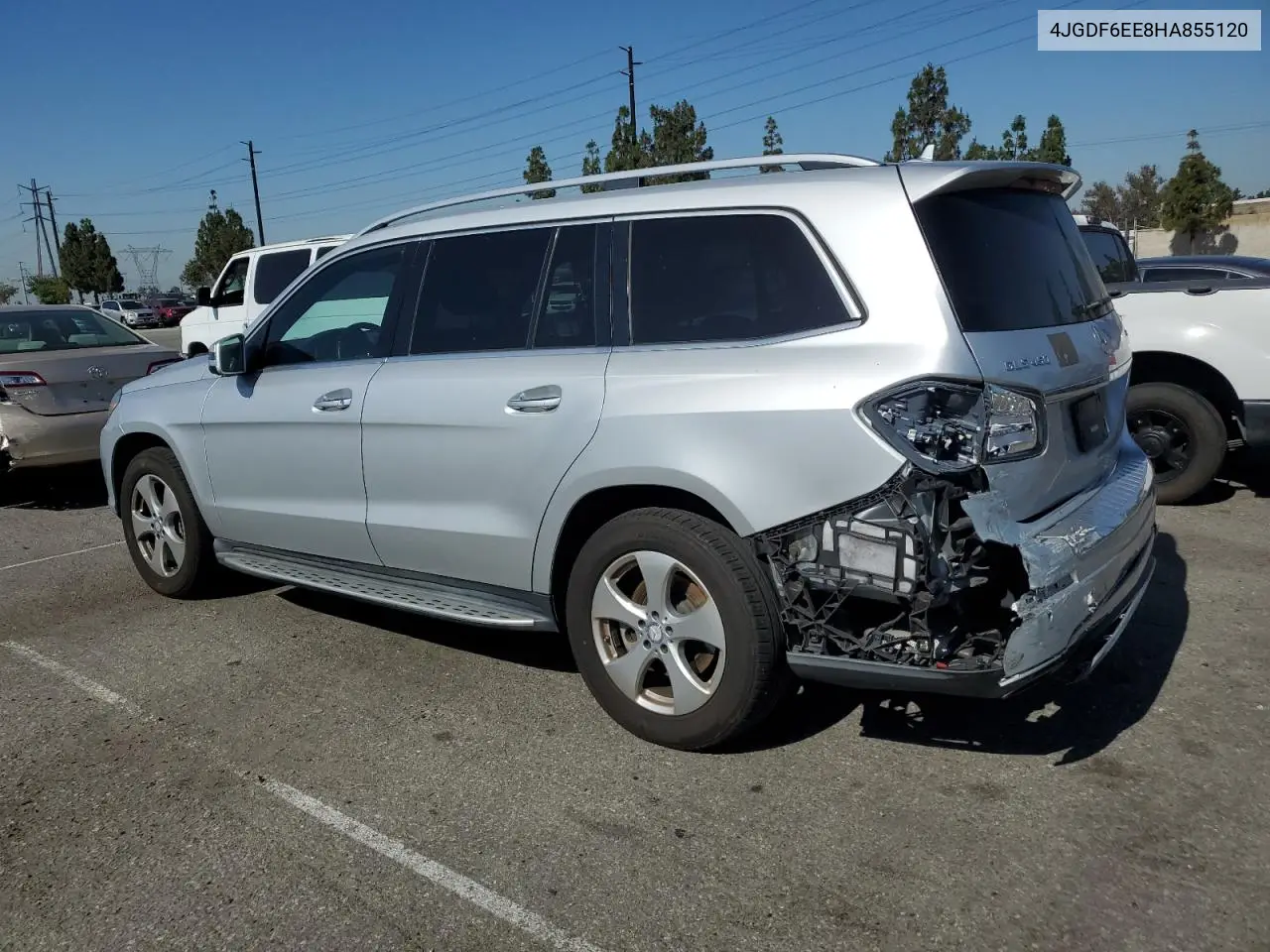 2017 Mercedes-Benz Gls 450 4Matic VIN: 4JGDF6EE8HA855120 Lot: 61001475