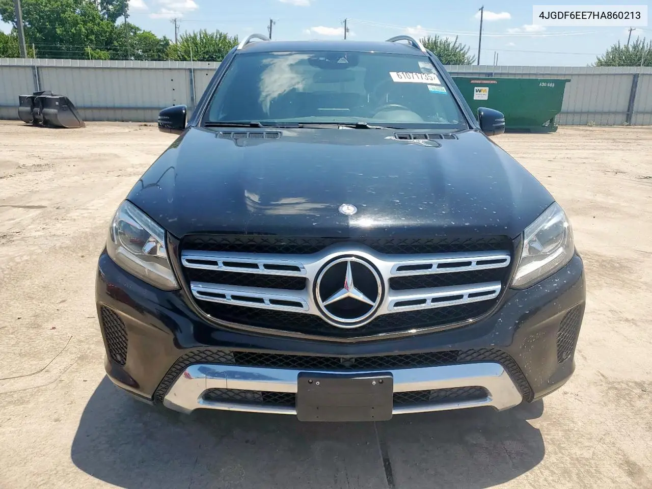 2017 Mercedes-Benz Gls 450 4Matic VIN: 4JGDF6EE7HA860213 Lot: 61071735