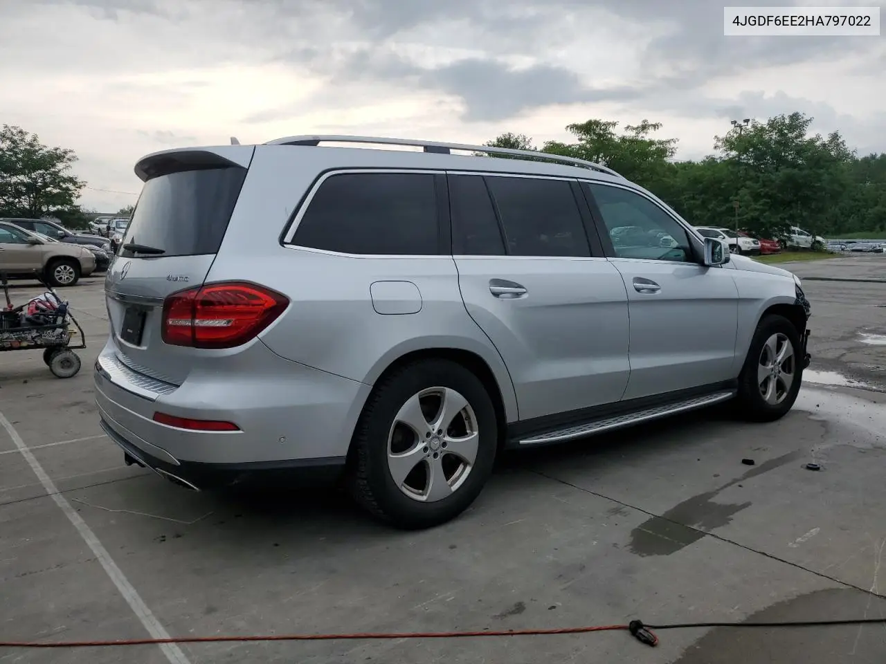 2017 Mercedes-Benz Gls 450 4Matic VIN: 4JGDF6EE2HA797022 Lot: 62583815