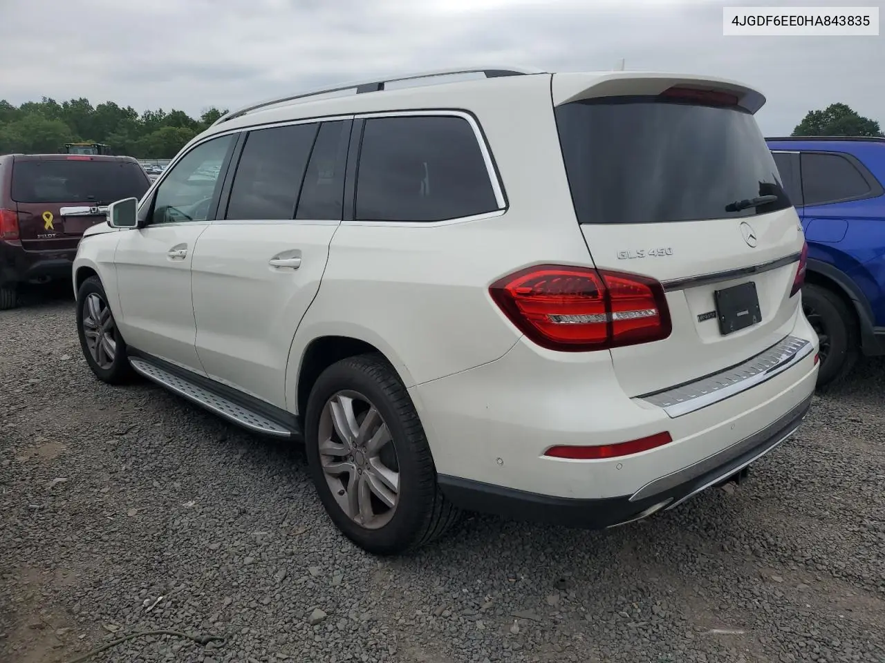 2017 Mercedes-Benz Gls 450 4Matic VIN: 4JGDF6EE0HA843835 Lot: 62627185