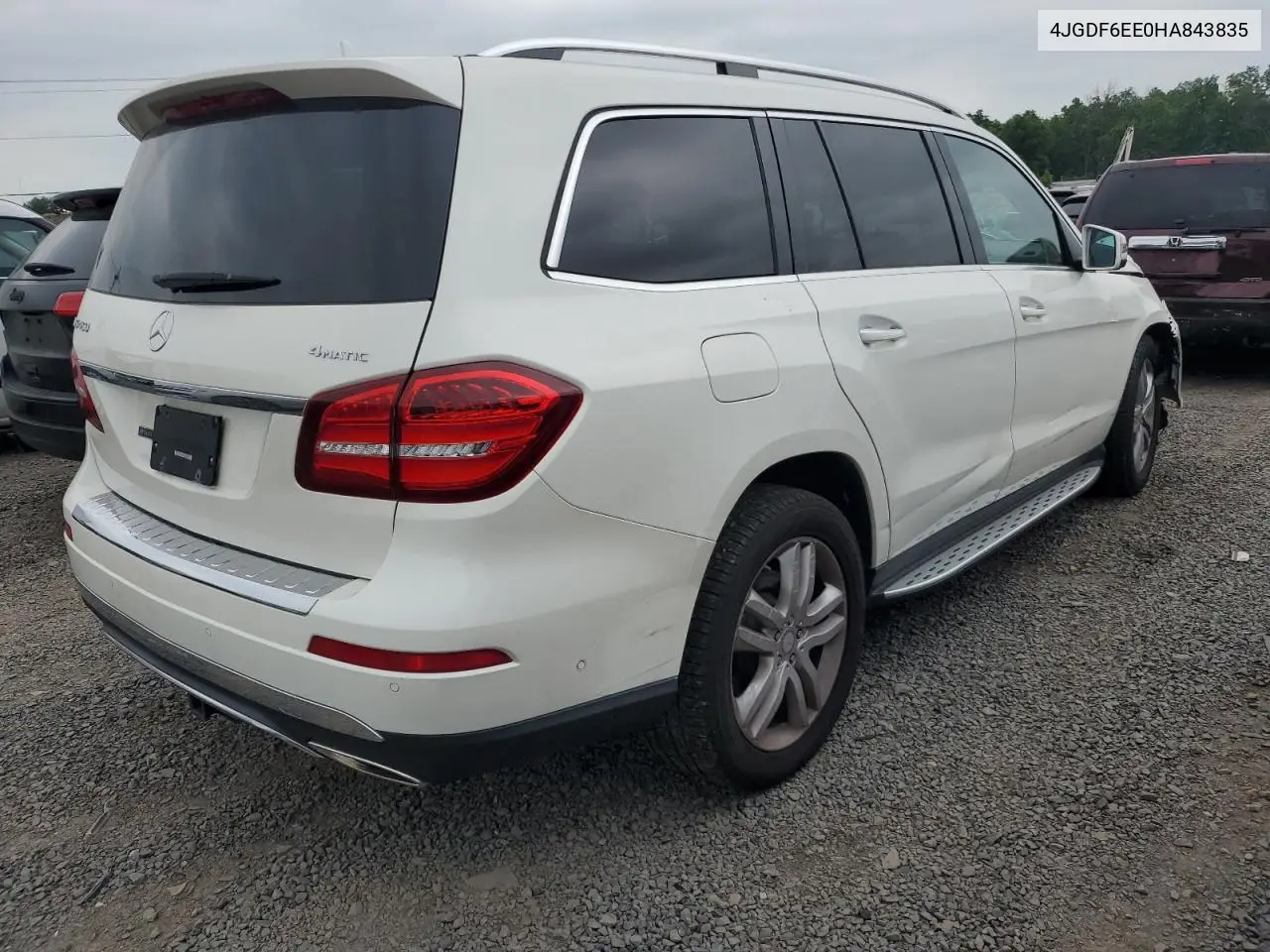 2017 Mercedes-Benz Gls 450 4Matic VIN: 4JGDF6EE0HA843835 Lot: 62627185