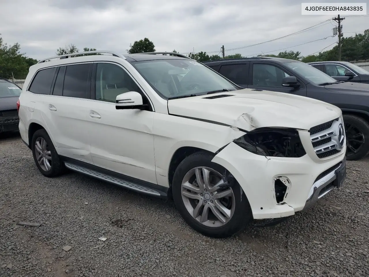 2017 Mercedes-Benz Gls 450 4Matic VIN: 4JGDF6EE0HA843835 Lot: 62627185