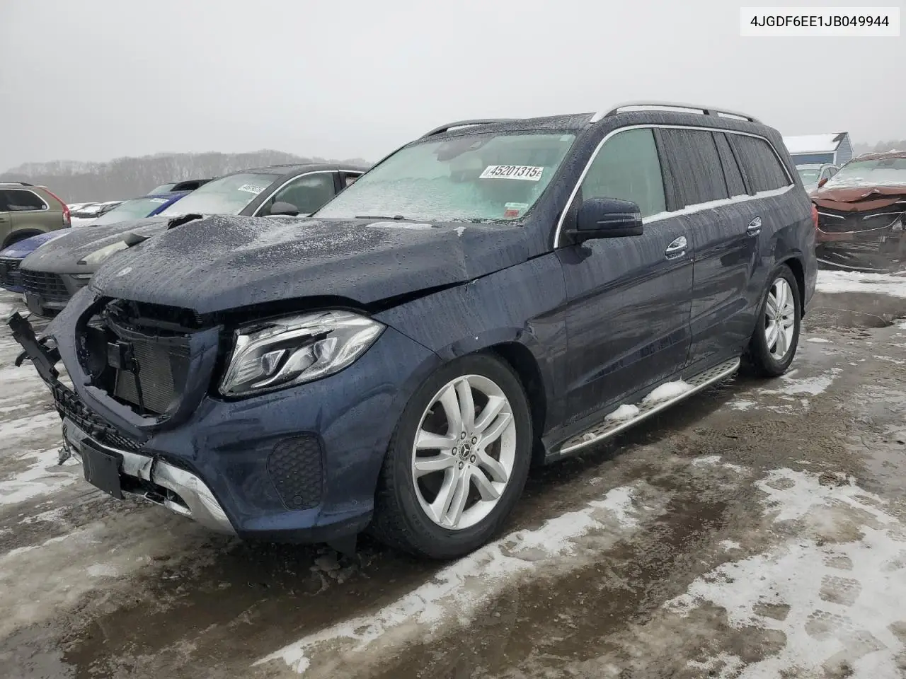 2018 Mercedes-Benz Gls 450 4Matic VIN: 4JGDF6EE1JB049944 Lot: 45201315