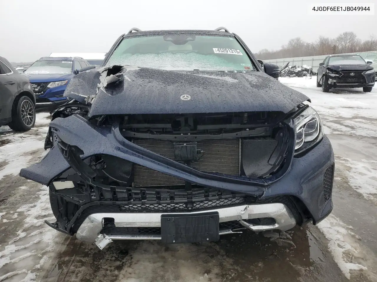 2018 Mercedes-Benz Gls 450 4Matic VIN: 4JGDF6EE1JB049944 Lot: 45201315