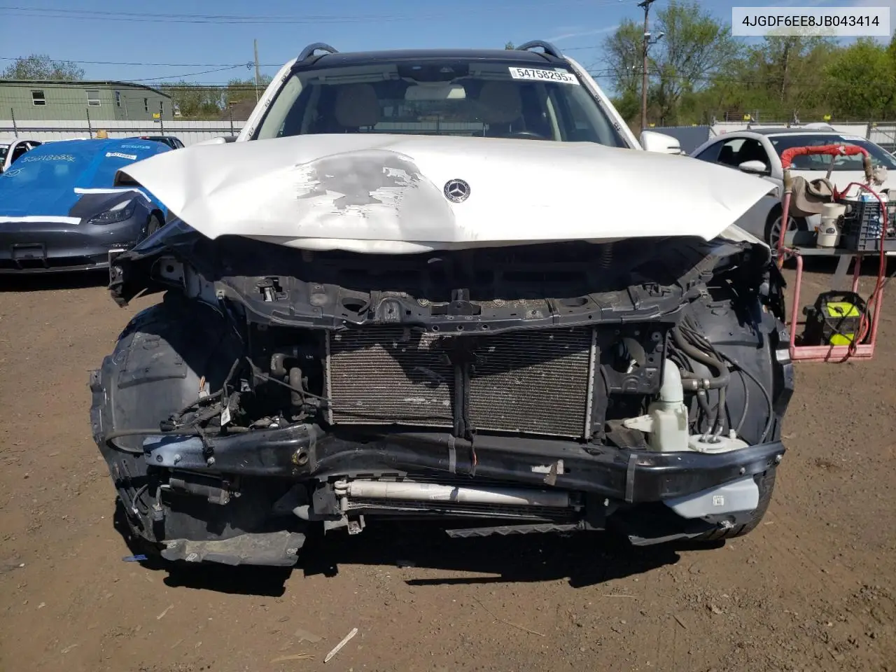 2018 Mercedes-Benz Gls 450 4Matic VIN: 4JGDF6EE8JB043414 Lot: 54758295