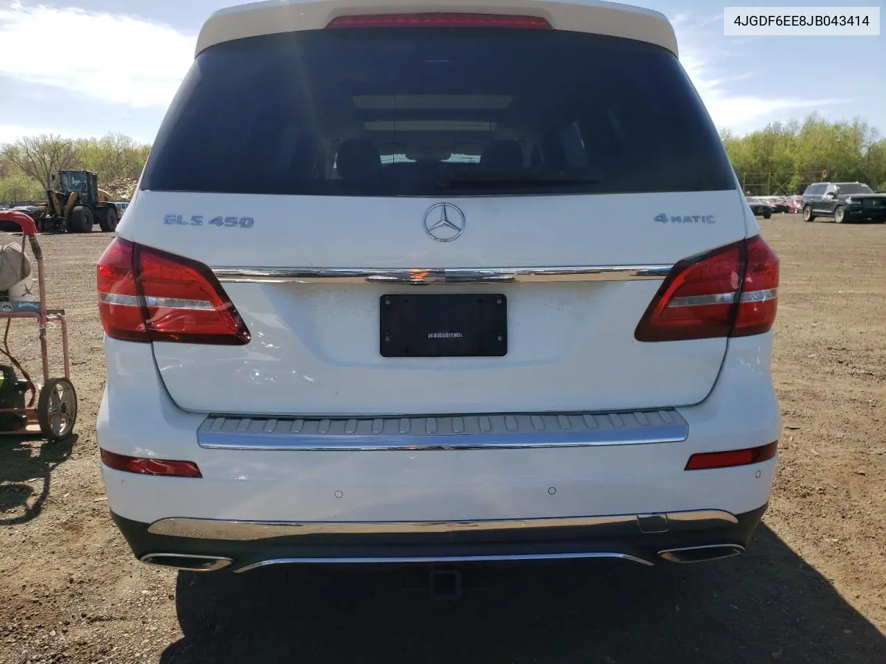 2018 Mercedes-Benz Gls 450 4Matic VIN: 4JGDF6EE8JB043414 Lot: 54758295