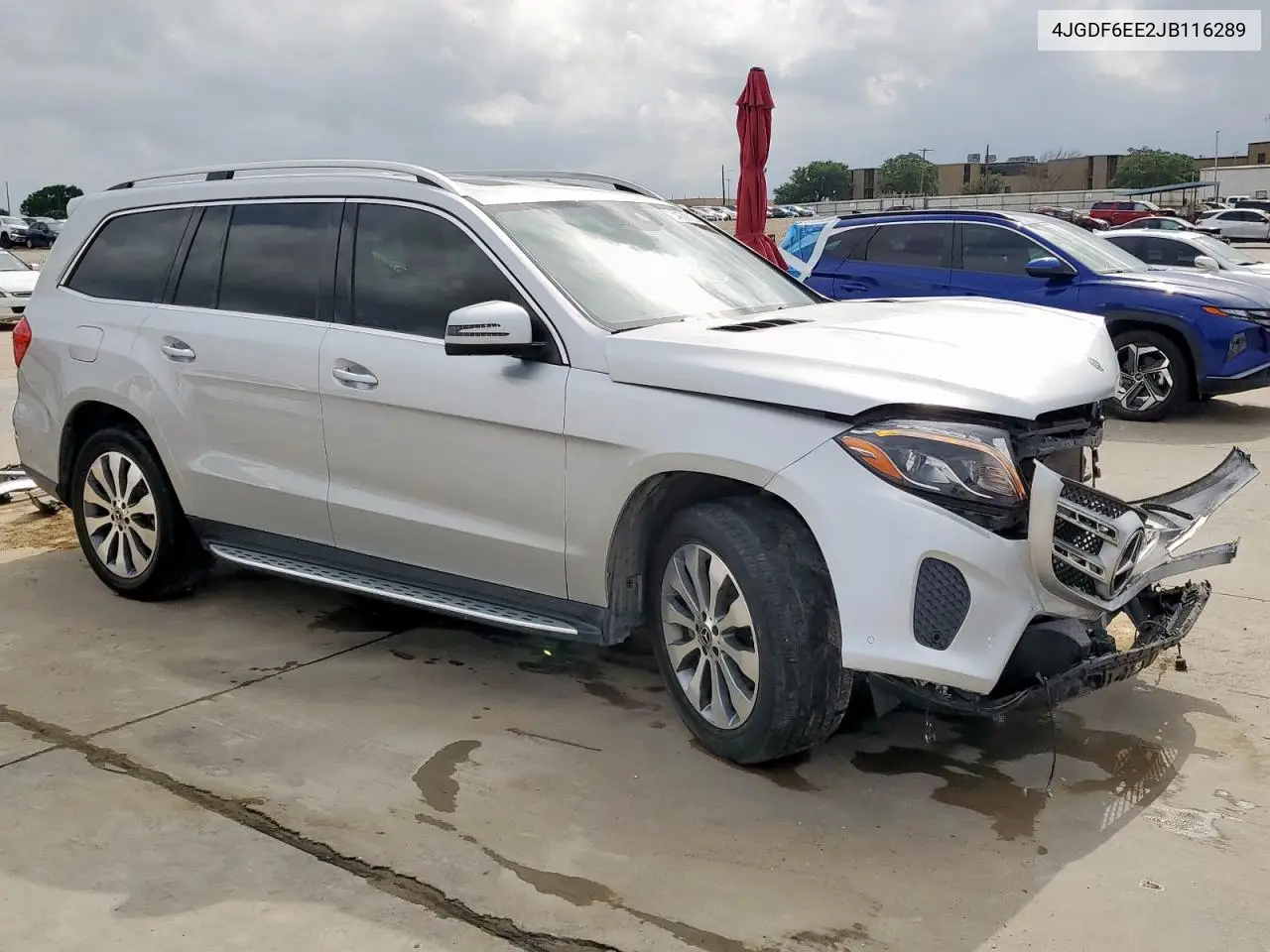 2018 Mercedes-Benz Gls 450 4Matic VIN: 4JGDF6EE2JB116289 Lot: 54772115