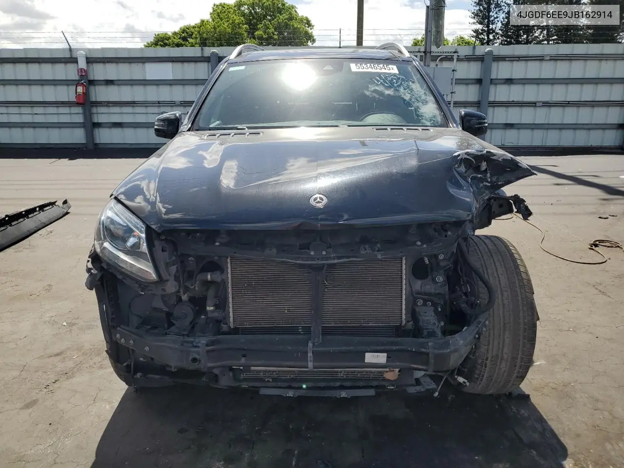 2018 Mercedes-Benz Gls 450 4Matic VIN: 4JGDF6EE9JB162914 Lot: 55346545