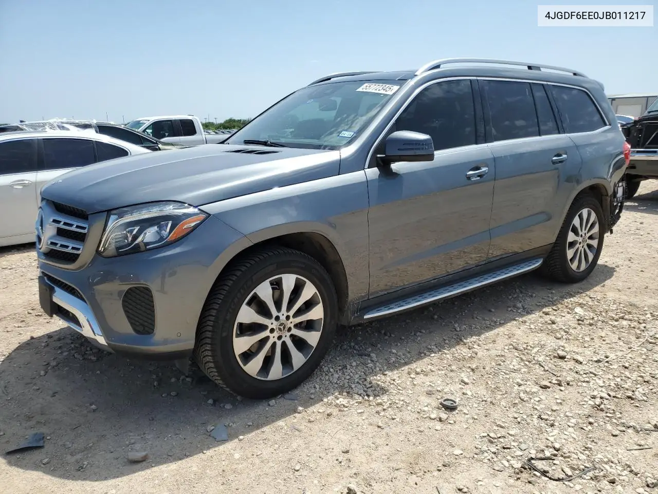 2018 Mercedes-Benz Gls 450 4Matic VIN: 4JGDF6EE0JB011217 Lot: 55772345