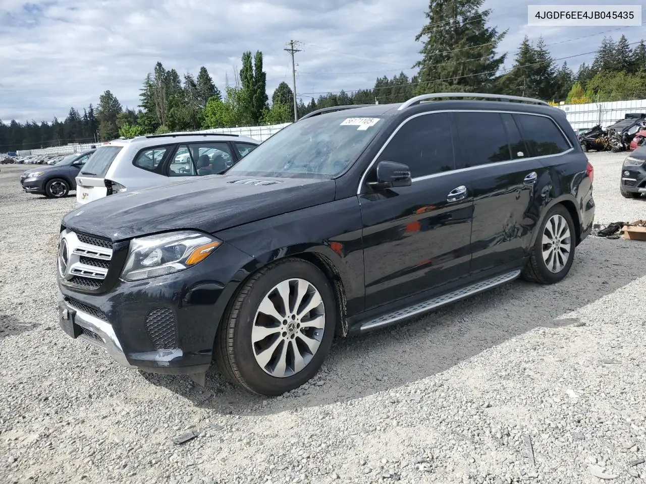 2018 Mercedes-Benz Gls 450 4Matic VIN: 4JGDF6EE4JB045435 Lot: 56171105