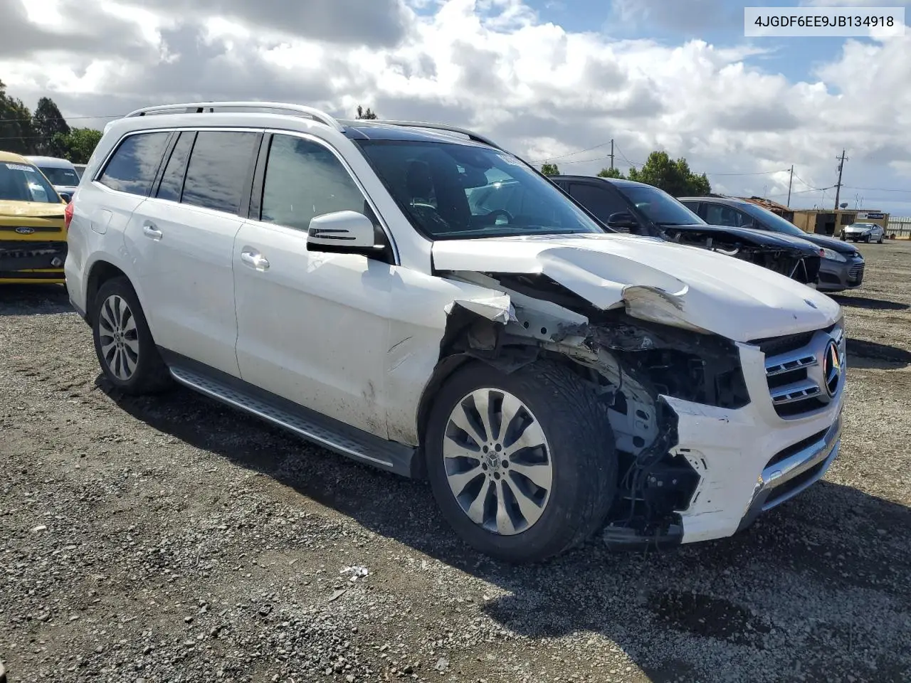 2018 Mercedes-Benz Gls 450 4Matic VIN: 4JGDF6EE9JB134918 Lot: 56745125