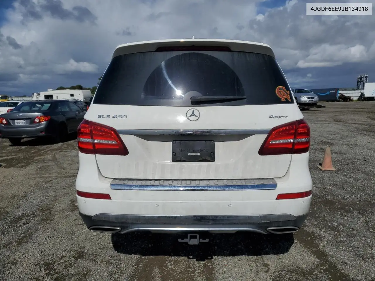 2018 Mercedes-Benz Gls 450 4Matic VIN: 4JGDF6EE9JB134918 Lot: 56745125