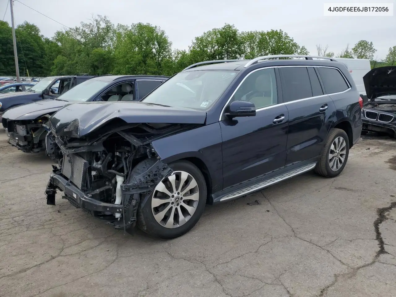 2018 Mercedes-Benz Gls 450 4Matic VIN: 4JGDF6EE6JB172056 Lot: 58337315