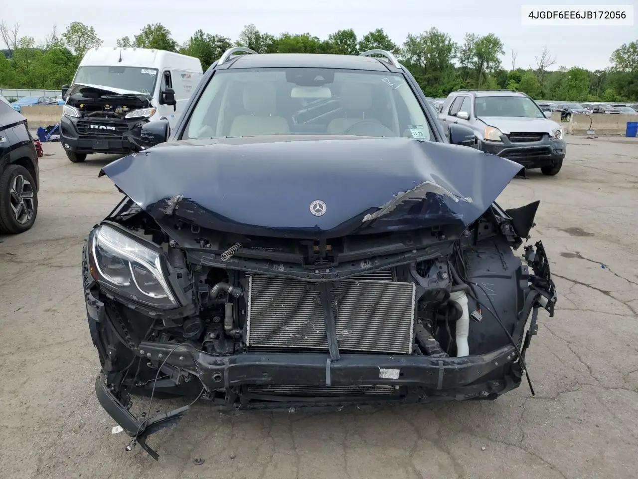 2018 Mercedes-Benz Gls 450 4Matic VIN: 4JGDF6EE6JB172056 Lot: 58337315