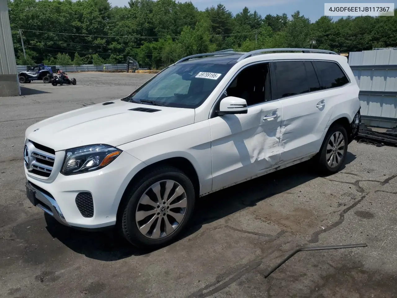2018 Mercedes-Benz Gls 450 4Matic VIN: 4JGDF6EE1JB117367 Lot: 59799195